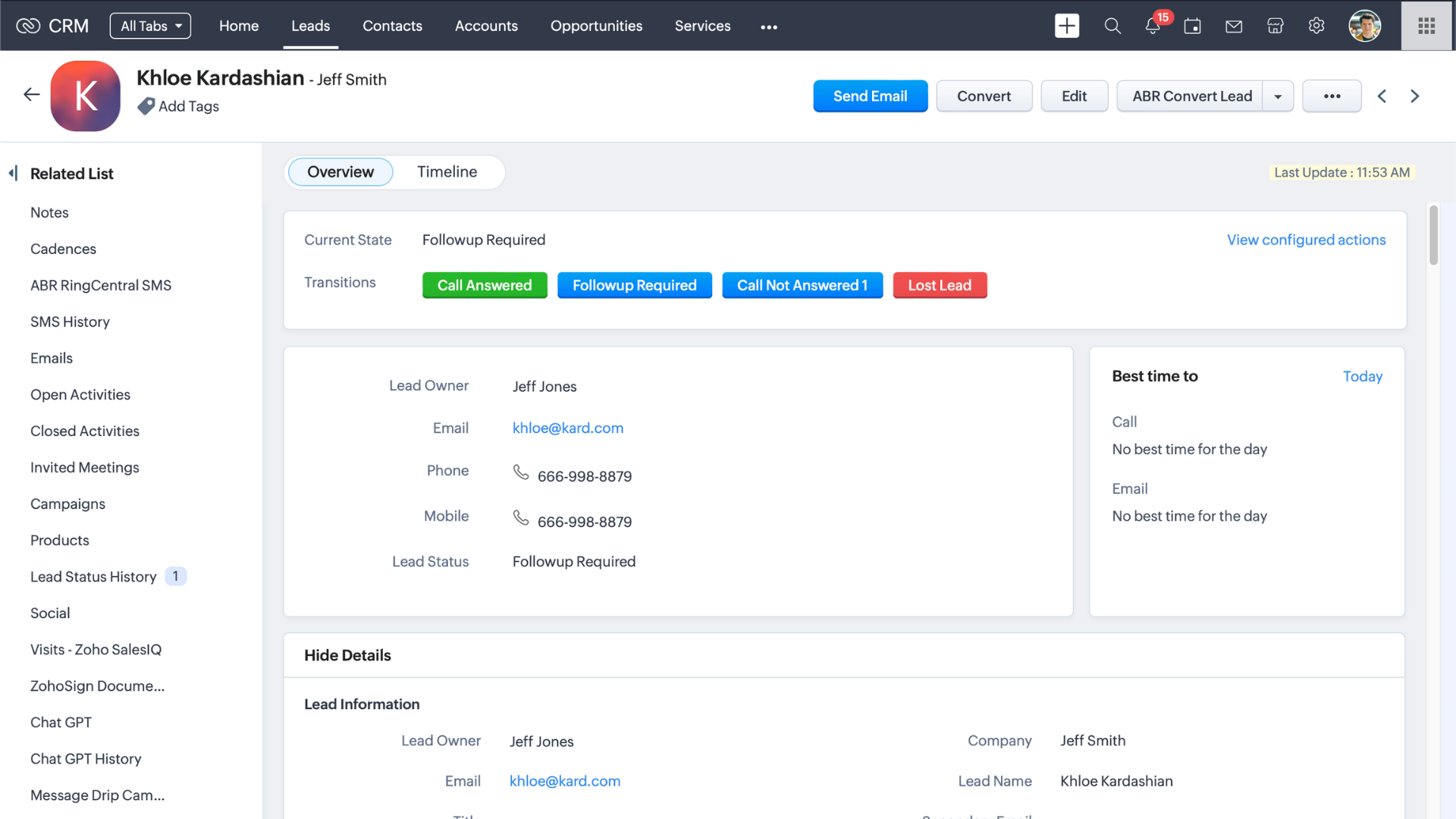 Usando un Blueprint en Zoho CRM